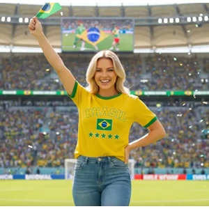 Camisa Brasil Feminina Masculina Copa 2026