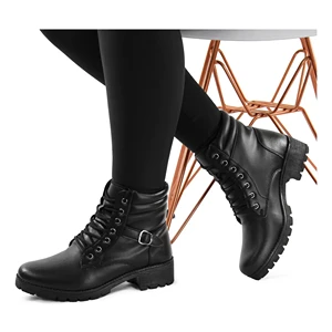 Coturno Feminino Preto Cano Baixo - 50 unid.